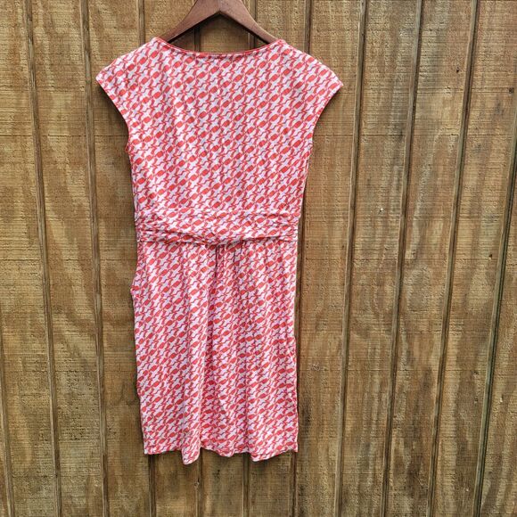 Boden Margot Bird Print Scoop Neck Jersey Stretch Dress Womens Size 6P - Picture 5 of 13